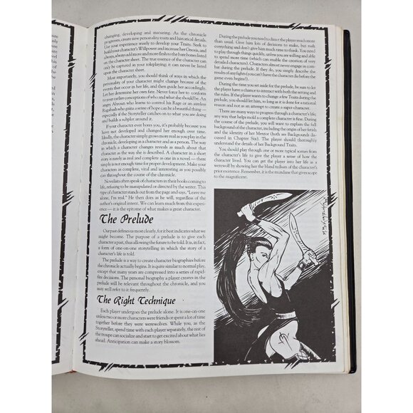 Werewolf The Apocalypse Second Edition WW3600 RPG Hardcover with Dragonskin 1994 - Picture 8 of 16